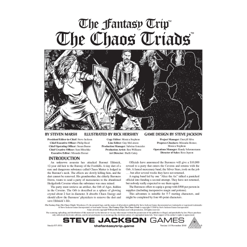 The Chaos Triads cover