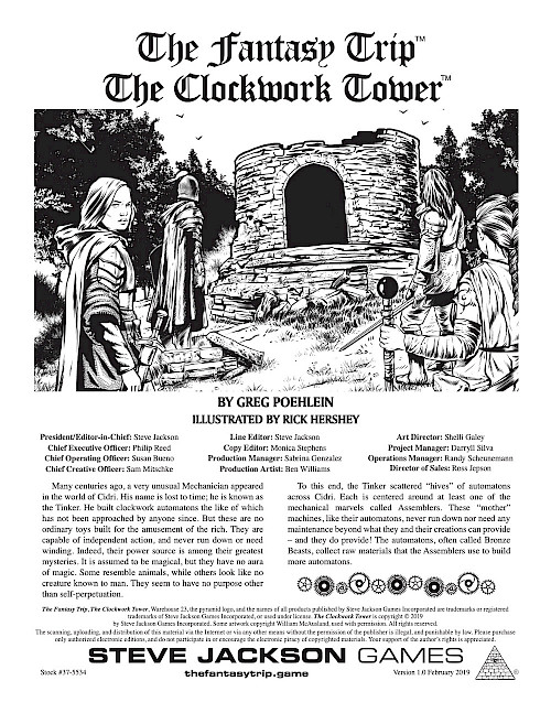The Clockwork Tower cover