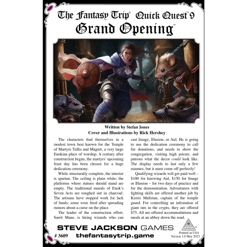 Quick Quest 9: Grand Opening cover